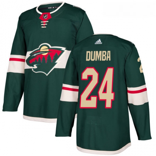 Youth Adidas Minnesota Wild 24 Matt Dumba Premier Green Home NHL Jersey