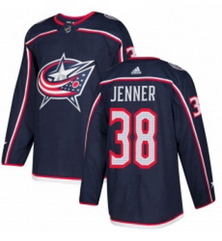 Youth Adidas Columbus Blue Jackets 38 Boone Jenner Premier Navy Blue Home NHL Jersey