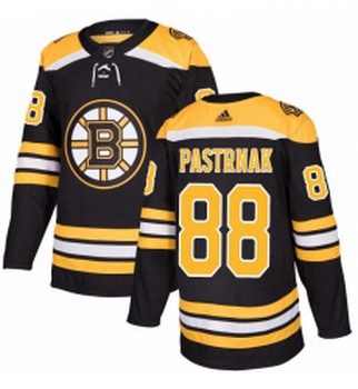 Youth Adidas Boston Bruins 88 David Pastrnak Authentic Black Home NHL Jersey