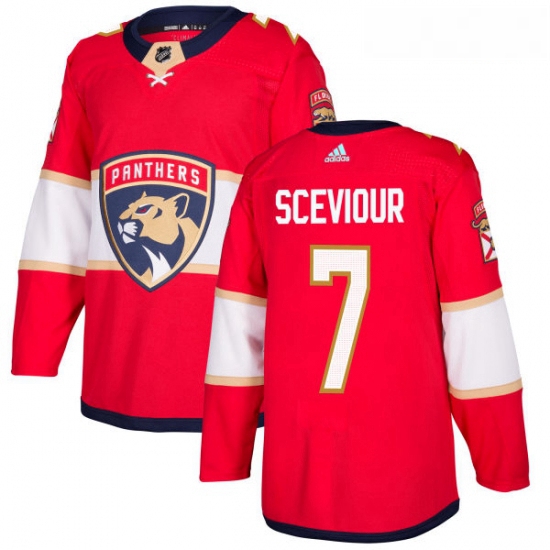 Youth Adidas Florida Panthers 7 Colton Sceviour Premier Red Home NHL Jersey