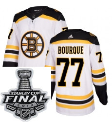 Mens Adidas Boston Bruins 77 Ray Bourque Authentic White Away NH