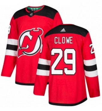 Mens Adidas New Jersey Devils 29 Ryane Clowe Premier Red Home NHL Jersey