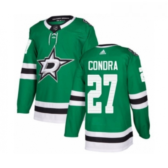 Youth Adidas Dallas Stars 27 Erik Condra Premier Green Home NHL Jersey