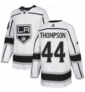 Youth Adidas Los Angeles Kings 44 Nate Thompson Authentic White Away NHL Jersey