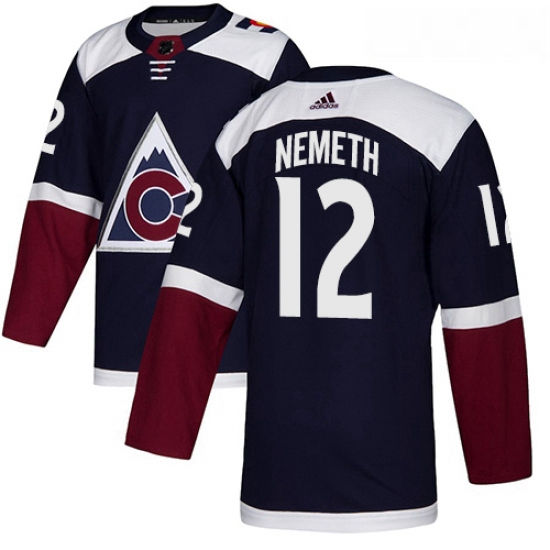 Youth Adidas Colorado Avalanche 12 Patrik Nemeth Authentic Navy Blue Alternate NHL Jersey