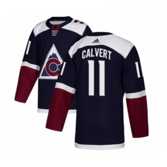 Youth Adidas Colorado Avalanche 11 Matt Calvert Premier Navy Blue Alternate NHL Jersey