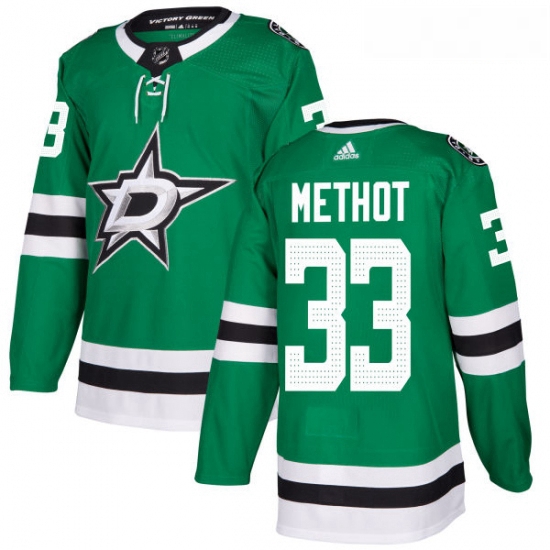 Youth Adidas Dallas Stars 33 Marc Methot Authentic Green Home NHL Jersey