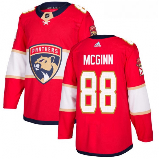 Youth Adidas Florida Panthers 88 Jamie McGinn Authentic Red Home NHL Jersey