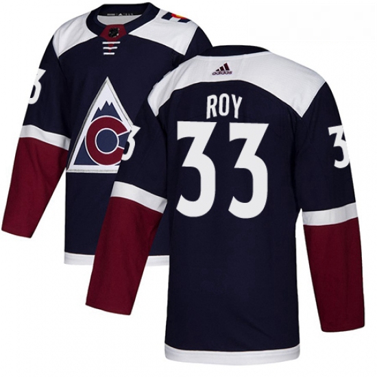 Youth Adidas Colorado Avalanche 33 Patrick Roy Authentic Navy Blue Alternate NHL Jersey