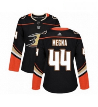 Womens Adidas Anaheim Ducks 44 Jaycob Megna Premier Black Home NHL Jersey