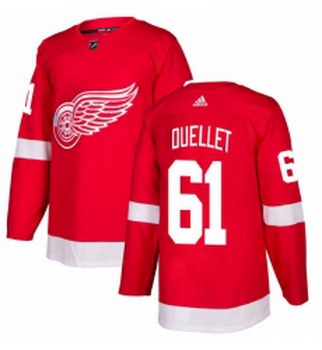 Youth Adidas Detroit Red Wings 61 Xavier Ouellet Authentic Red Home NHL Jersey