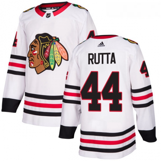 Youth Adidas Chicago Blackhawks 44 Jan Rutta Authentic White Awa