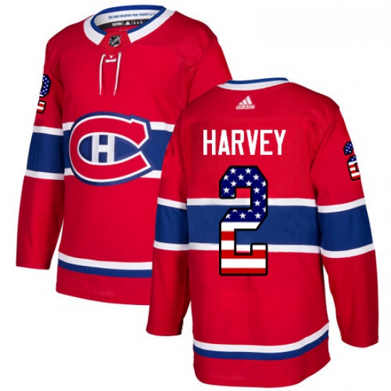 Youth Adidas Montreal Canadiens 2 Doug Harvey Authentic Red USA 