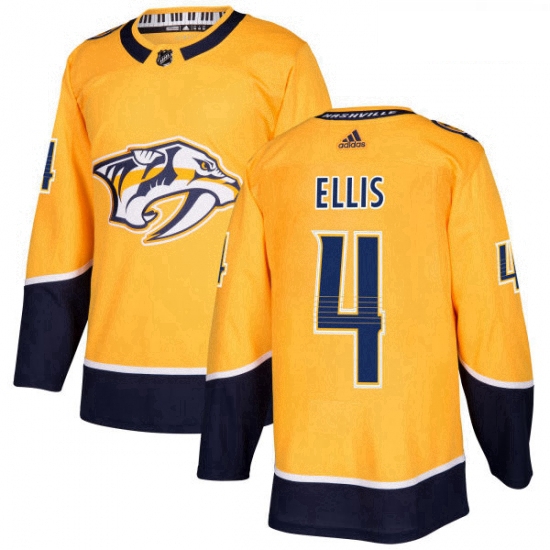 Youth Adidas Nashville Predators 4 Ryan Ellis Authentic Gold Hom