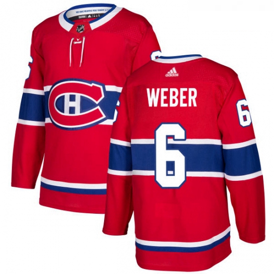 Youth Adidas Montreal Canadiens 6 Shea Weber Premier Red Home NH