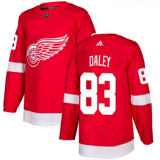 Youth Adidas Detroit Red Wings 83 Trevor Daley Premier Red Home 