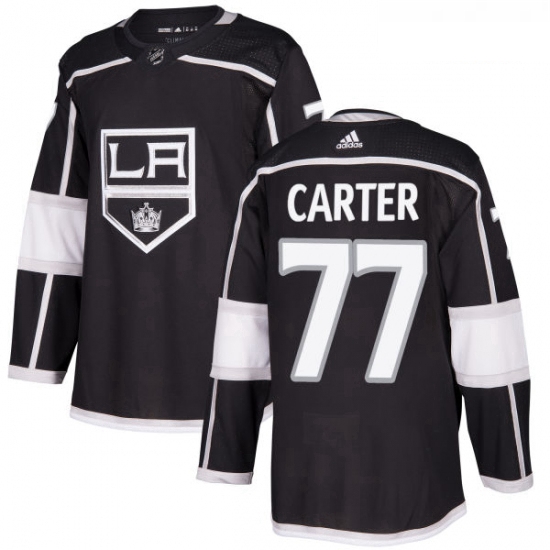 Youth Adidas Los Angeles Kings 77 Jeff Carter Authentic Black Ho