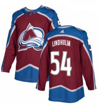 Youth Adidas Colorado Avalanche 54 Anton Lindholm Authentic Burgundy Red Home NHL Jersey