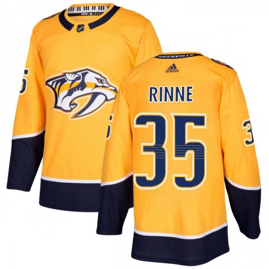 Youth Adidas Nashville Predators 35 Pekka Rinne Authentic Gold Home NHL Jersey