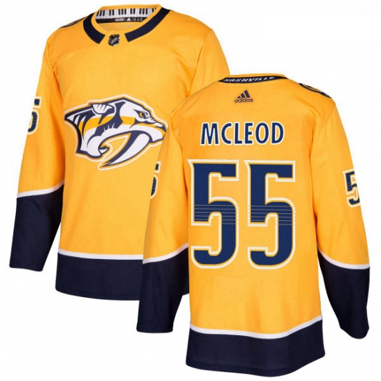 Youth Adidas Nashville Predators 55 Cody McLeod Authentic Gold Home NHL Jersey