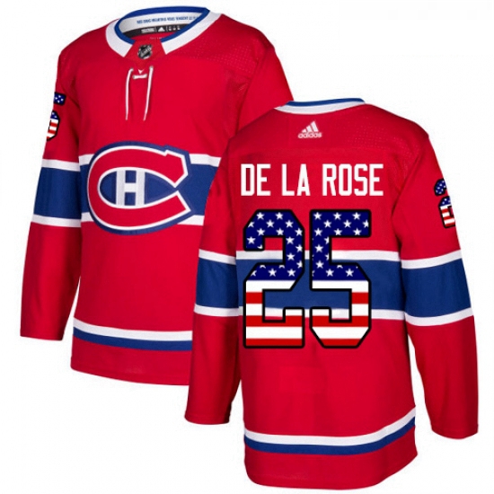 Youth Adidas Montreal Canadiens 25 Jacob de la Rose Authentic Re