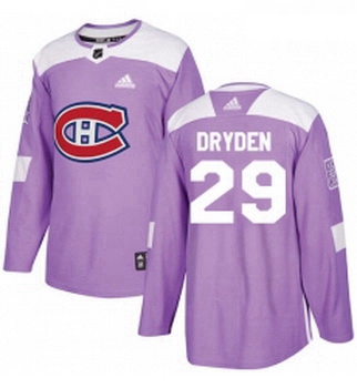 Youth Adidas Montreal Canadiens 29 Ken Dryden Authentic Purple Fights Cancer Practice NHL Jersey