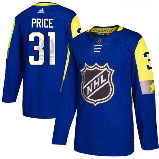 Youth Adidas Montreal Canadiens 31 Carey Price Authentic Royal Blue 2018 All Star Atlantic Division 