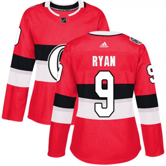 Womens Adidas Ottawa Senators 9 Bobby Ryan Authentic Red 2017 10