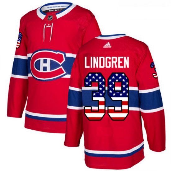 Youth Adidas Montreal Canadiens 39 Charlie Lindgren Authentic Re