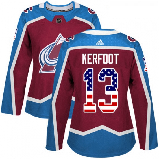 Womens Adidas Colorado Avalanche 13 Alexander Kerfoot Authentic 