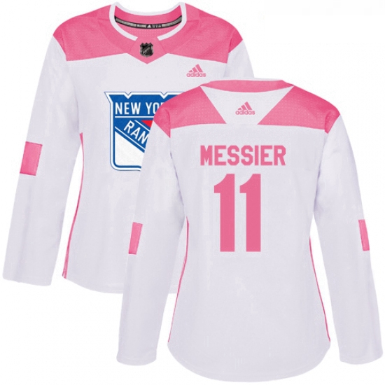 Womens Adidas New York Rangers 11 Mark Messier Authentic WhitePi