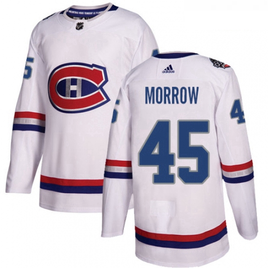 Youth Adidas Montreal Canadiens 45 Joe Morrow Authentic White 20