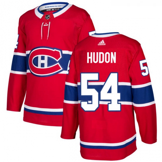 Youth Adidas Montreal Canadiens 54 Charles Hudon Authentic Red H
