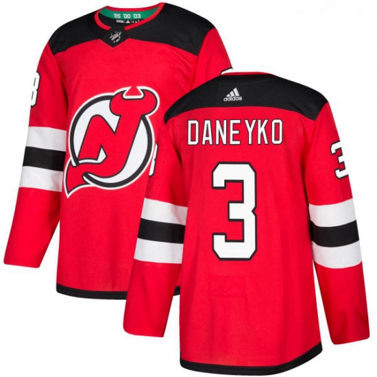 Youth Adidas New Jersey Devils 3 Ken Daneyko Authentic Red Home 