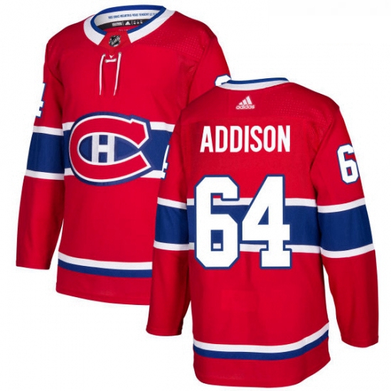 Youth Adidas Montreal Canadiens 64 Jeremiah Addison Authentic Re