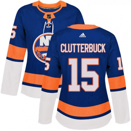 Womens Adidas New York Islanders 15 Cal Clutterbuck Premier Roya