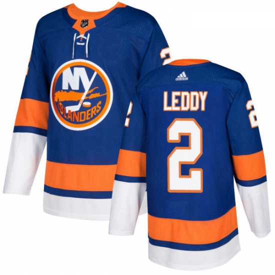 Youth Adidas New York Islanders 2 Nick Leddy Authentic Royal Blue Home NHL Jersey