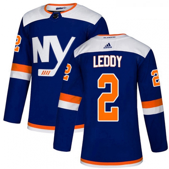 Youth Adidas New York Islanders 2 Nick Leddy Premier Blue Alternate NHL Jersey