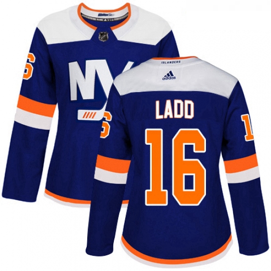 Womens Adidas New York Islanders 16 Andrew Ladd Premier Blue Alt