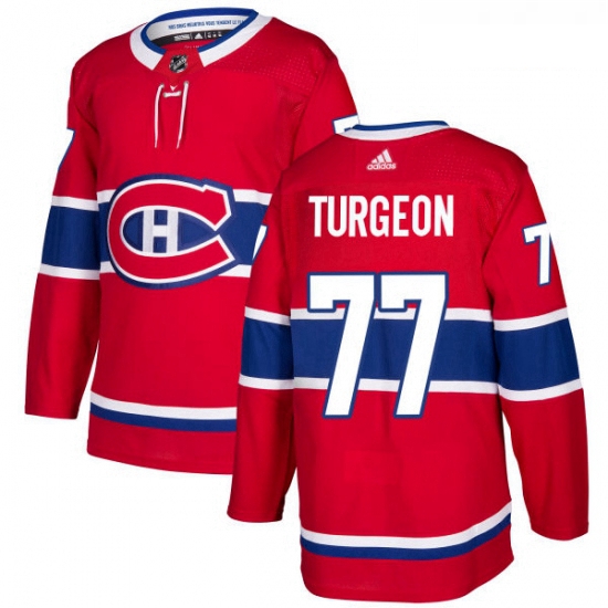 Youth Adidas Montreal Canadiens 77 Pierre Turgeon Authentic Red Home NHL Jersey