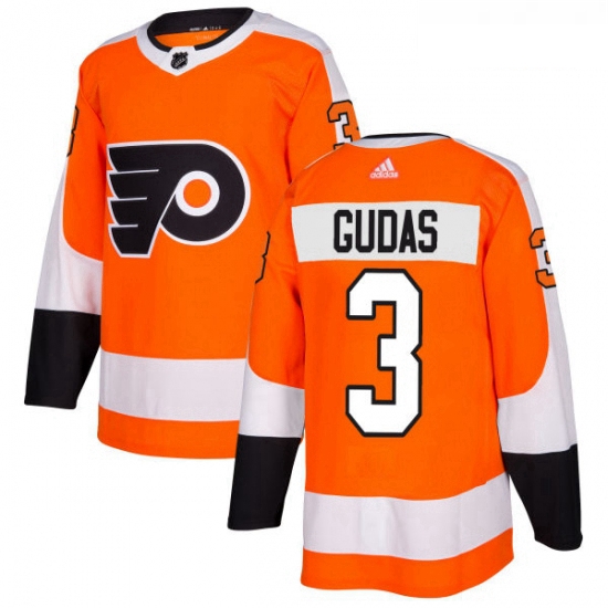 Youth Adidas Philadelphia Flyers 3 Radko Gudas Authentic Orange Home NHL Jersey