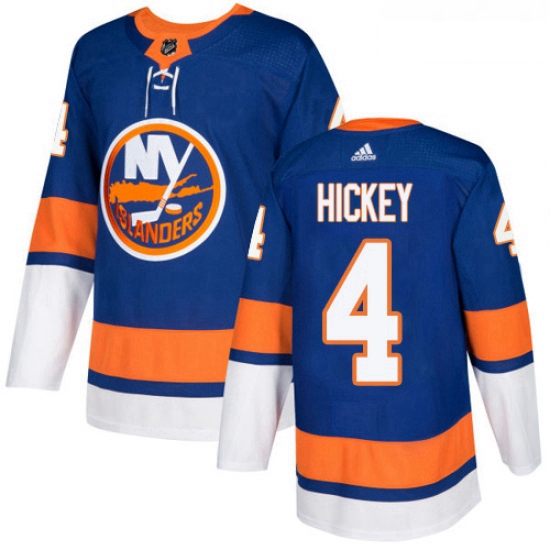 Youth Adidas New York Islanders 4 Thomas Hickey Premier Royal Blue Home NHL Jersey