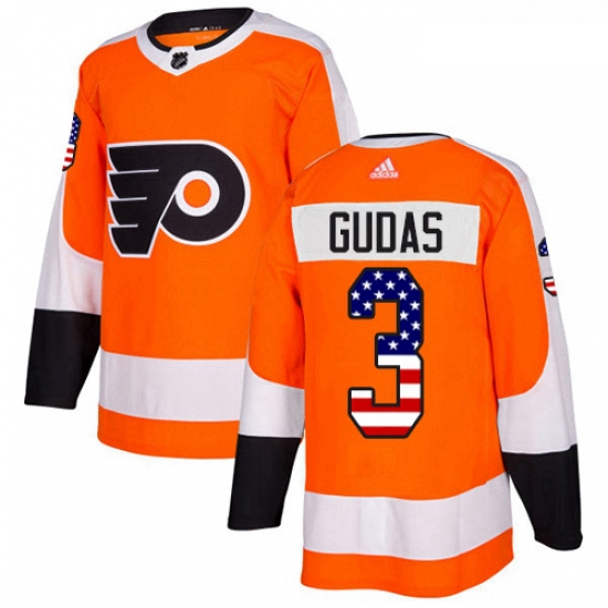 Youth Adidas Philadelphia Flyers 3 Radko Gudas Authentic Orange 