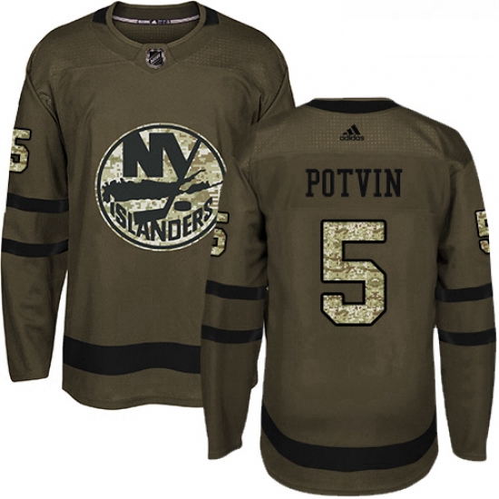 Youth Adidas New York Islanders 5 Denis Potvin Premier Green Sal