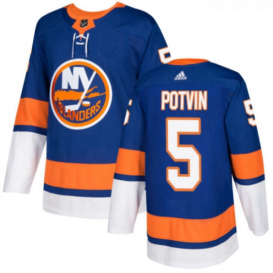 Youth Adidas New York Islanders 5 Denis Potvin Premier Royal Blu