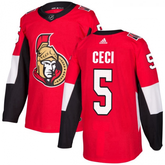 Youth Adidas Ottawa Senators 5 Cody Ceci Premier Red Home NHL Je