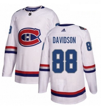 Youth Adidas Montreal Canadiens 88 Brandon Davidson Authentic Wh