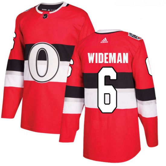 Youth Adidas Ottawa Senators 6 Chris Wideman Authentic Red 2017 