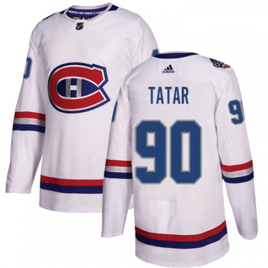 Youth Adidas Montreal Canadiens 90 Tomas Tatar Authentic White 2
