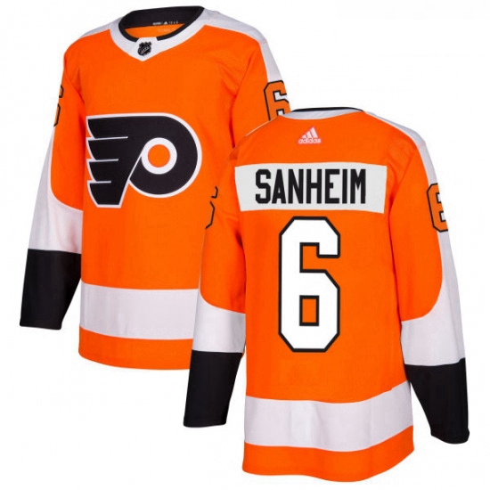 Youth Adidas Philadelphia Flyers 6 Travis Sanheim Authentic Orange Home NHL Jersey